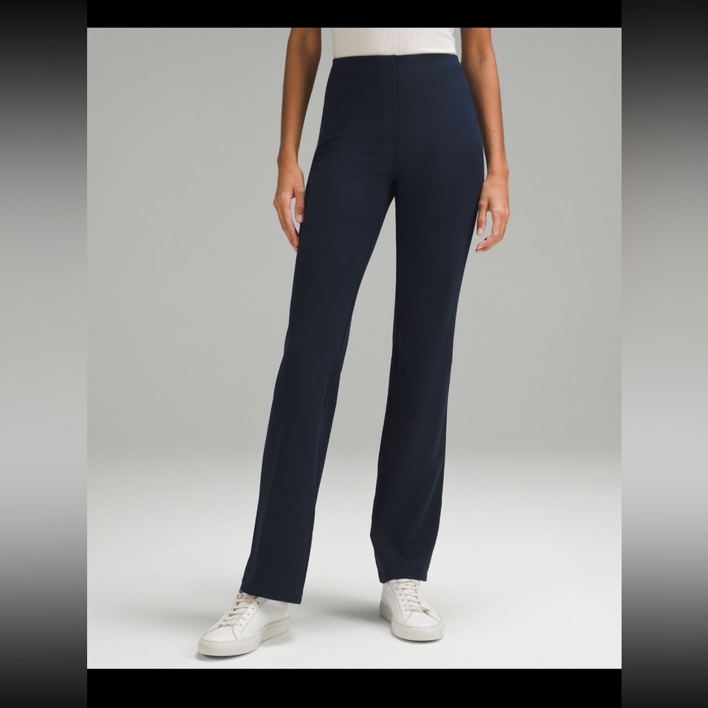 Lululemon Smooth Fit Pull On High Rise Pants, Regular, Size 14, True Navy
